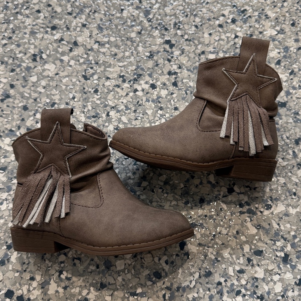Star Fringe Toddler Boots Size 7